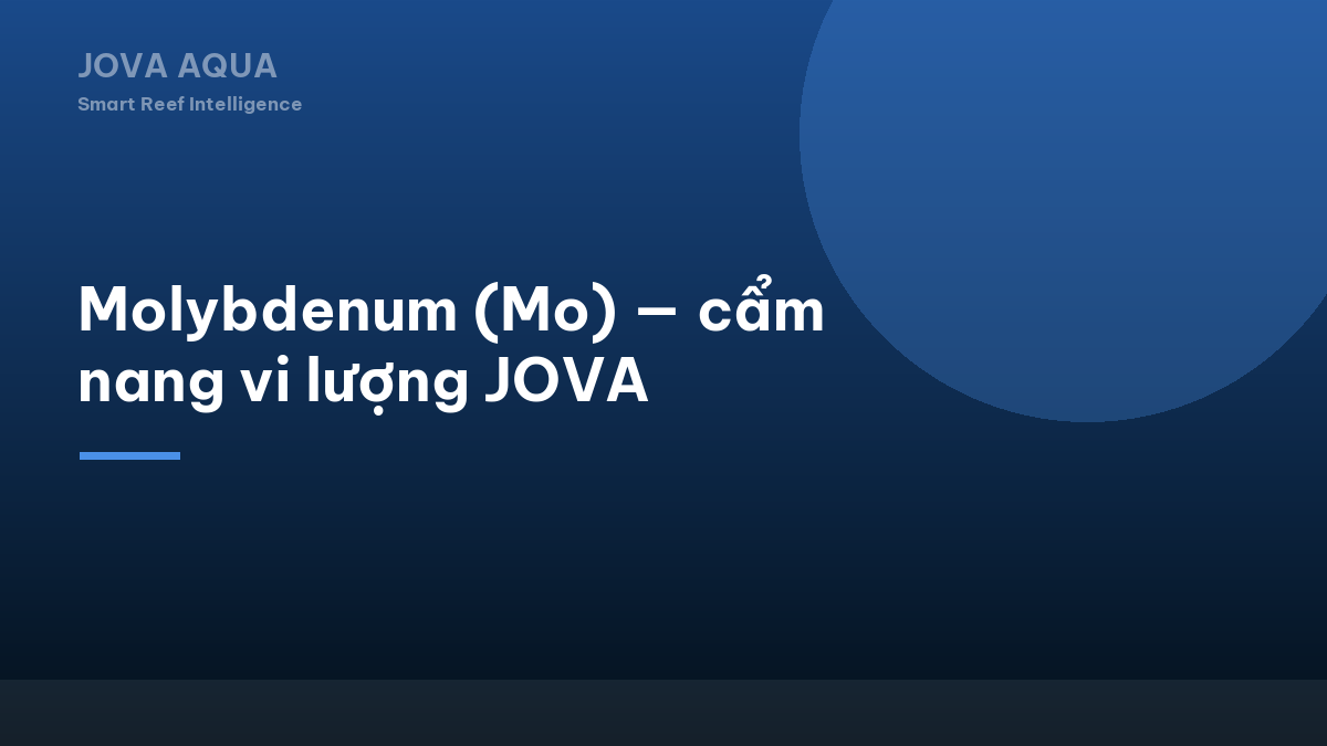 Molybdenum (Mo) — cẩm nang vi lượng JOVA